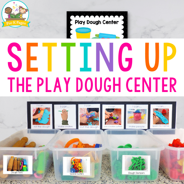 Playdough Center in Preschool Pre-K and Kindergarten